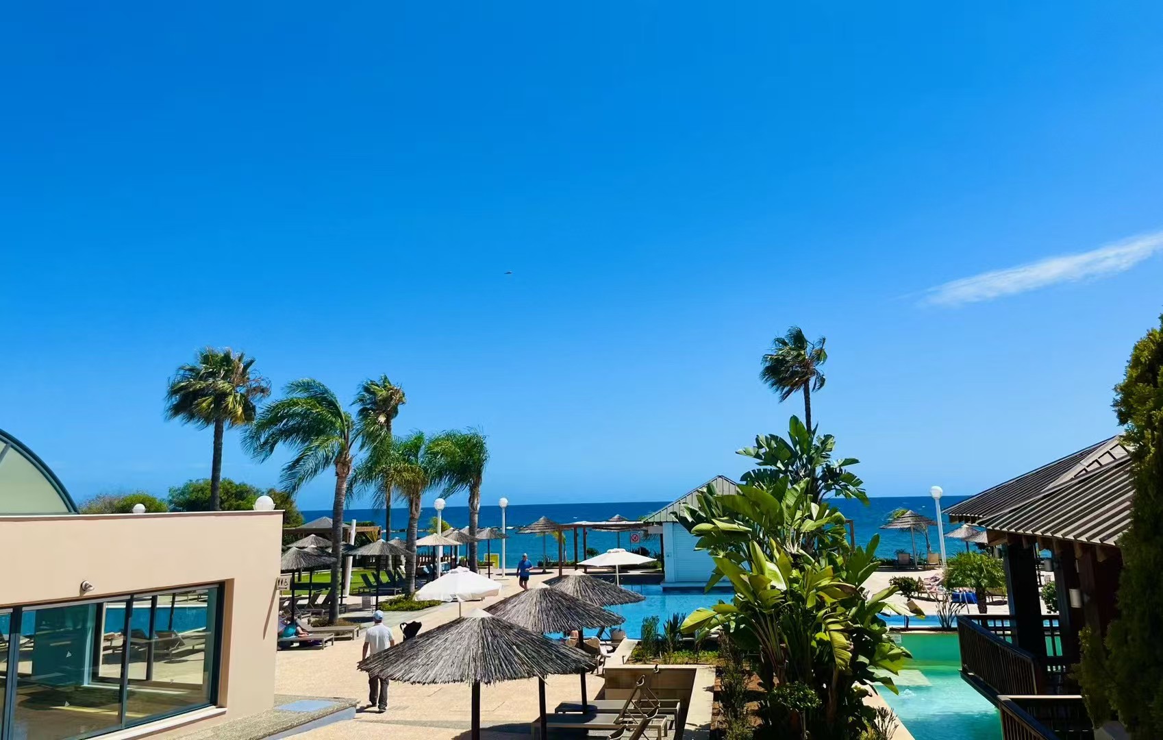 A Mediterranean resort by the sea in Pyrgos, Cyprus