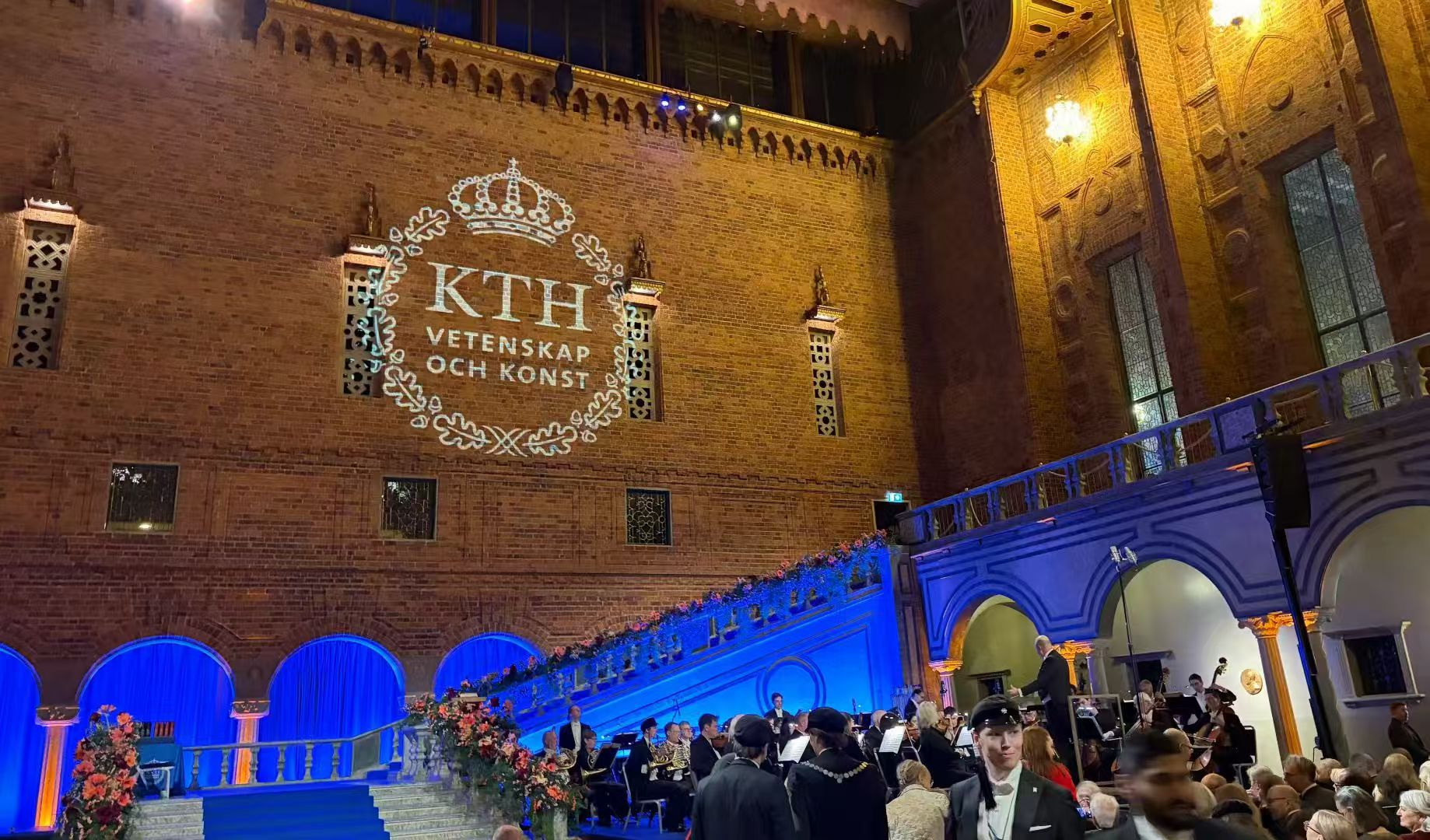 The KTH graduation ceremony inside Stockholm City Hall